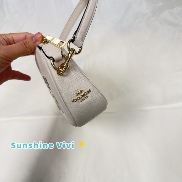 NWT Limited Coach X Peanuts Nolita 19 CBM76 Gold/Chalk Multi 75th Anniversary - Picture 10 of 10